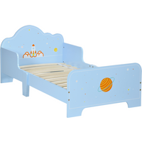 ZONEKIZ Toddler Bed w/ Space-themed Patterns, for Boy, Girls, Ages 3-6 Years