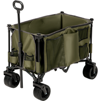 Folding Garden Trolley Collapsible Camping Trolley Steel Frame Oxford Fabric