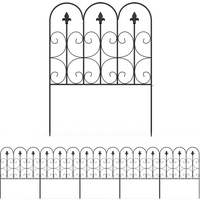 5PCs Decorative Garden Fencing Metal Border Edging