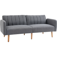 Two Seater Sofa Bed w/ Adjustable Backrest for Living Room, Guest Room
