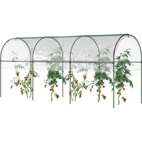 Outsunny Tomato Greenhouse with Top Tap, Pointed Bottom and Guy Ropes, Clear