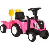 Sliding Car w/Horn No Power Storage Indoor & Outdoor for 12-36 Months Pink