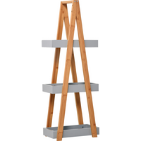 kleankin 3 Tier A Frame Bathroom Shower Caddy Storage Unit Shelving Organizer