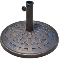 Patio Umbrella Stand 14KG Round Bronze
