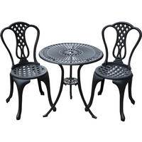 3 Pc Cast Aluminium Bistro Set