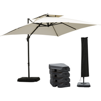 Steel Frame Outdoor Roma Cantilever Umbrella