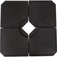 Pallet contains 15 units HD Polyethylene Sand or Water Fillable Parasol Base Black