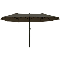 Pallet contains 22 units 4.6m Double-Sided Patio Parasol Sun Umbrella-Grey