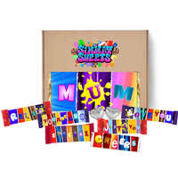 Mothers Day Gift Box With Fun Chocolate Bar Wrappers - Mum