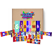 Mothers Day Gift Box With Fun Chocolate Bar Wrappers - Grandma