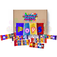 Fun Fathers Day Novelty Chocolate Wrapper Gift Box - Pops