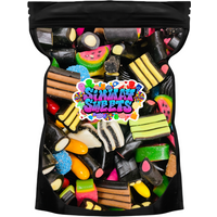 Liquorice Pick & Mix, Classic Black & Fruit Retro Sweets