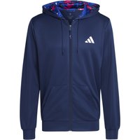 Felpa con cappuccio con zip intera adidas Essentials Seasonal