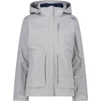 Women's zip-up puffer jacket with removable hood CMP
