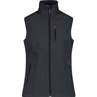 Dames softshell mouwloos jack CMP