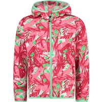 Hooded floral print fleece for girls CMP