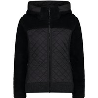 Wooltech Damen Kapuzenjacke CMP Teddy Fur effect