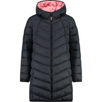 Lange Mädchen Steppjacke mit Kapuze CMP