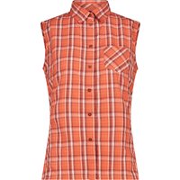 Camisa de cuadros sin mangas mujer CMP