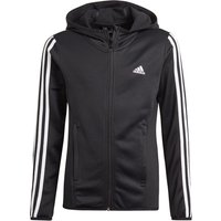 Felpa con cappuccio per bambini con zip adidas Designed To Move 3-Bandes
