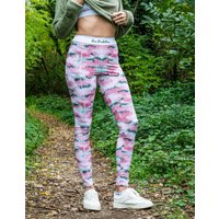 Lange Leggings, Damen Les Poulettes Fitness Army