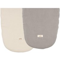 Paar Bettlaken Bezug aus Musselin Korb von Moses Baby Malomi Kids