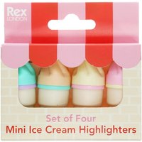Mini markeerstift Rex London Ice cream (x4)