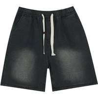 Ausgewaschene Jeansshorts Rigorer