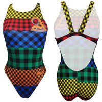 Dames zwempak uit 1 stuk Turbo Tartan College