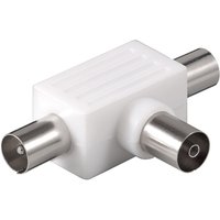 Goobay Antenna Splitter T-Adapter - 2 male / 1 female