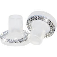 Clean Heels Heel Stoppers Transperant with Crystals - Small