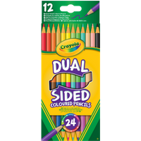 Crayola Dual Sided Coloured Pencils - 12 pcs