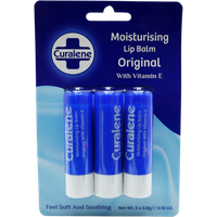 Curalene Original Moisturising Lip Balm - 3 x 4.8 g