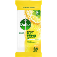 Dettol Citrus Zest Antibacterial Multi Purpose Cleaning Wipes - 30 pcs