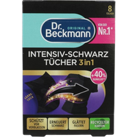 Dr. Beckmann 3-In-1 Intensive Black Laundry Colour & Care Restoring Sheets - 8 pcs