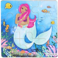 Fun Toys Jungle Jigsaw Wooden Puzzle Assorted 13 x 12 cm â 1 Pc