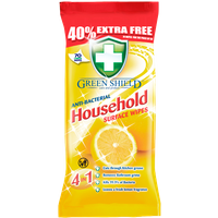 Green Shield Antibacterial Cleaning Wipes - 70 pcs