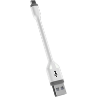 KSIX USB-A to USB-C White 10cm