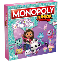 Monopoly Junior Gabbyâs Dollhouse Board Game