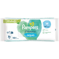 Pampers Harmonie Aqua Baby Wipes - 10 Pack