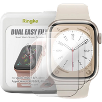 Ringke Dual Easy Film Screen Protector Apple Watch 7/8 41mm & Apple Watch SE/6/5/4 40mm 3-pack