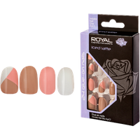 Royal Artificial Nails Iced Latte - 24 pcs
