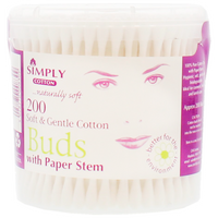 Simply Cotton Soft & Gentle Cotton buds - 200 pcs