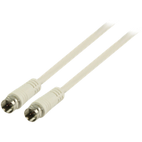 Valueline F Male to F Male Antenna Cable - 1.5 metres
