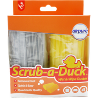 Airpure Scrub-a-Duck Duster Wet & Wip Klude - 2-pak