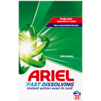 Ariel Fast Dissolving Original Washing Powder - 1250 g