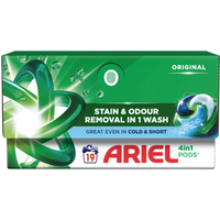 Ariel Original 4-in-1 Laundry Detergent Capsules - 19 Pcs