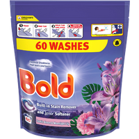Bold Exotic Bloom & Moonlight Lily 3-in-1 Laundry Pods - 60 pcs