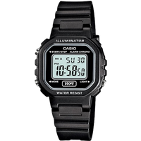 Casio LA-20WH-1ADF Digitaal Sporthorloge voor Dames met Vierkant Display - Zwart