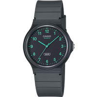 Casio MQ-24B-8BEF Klassiek Unisex Analoog Horloge - Zwart & Groen